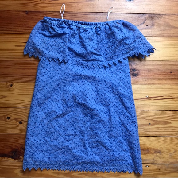 Kensie Periwinkle Blue Eyelet Dress, NWT, M - Picture 14 of 14